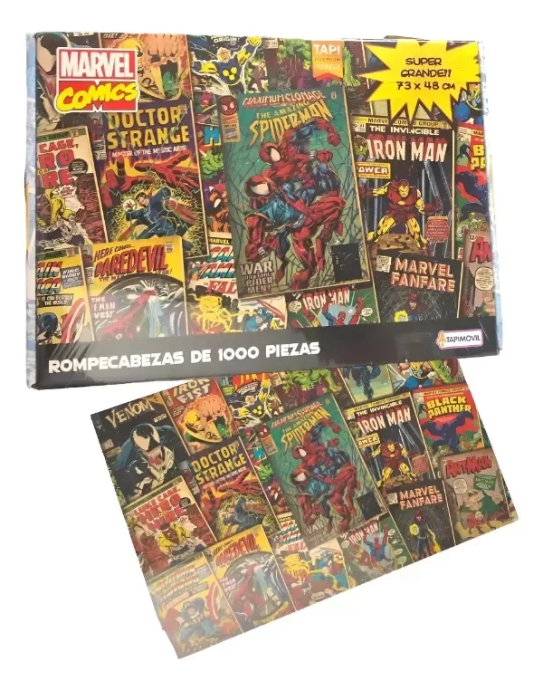 Producto - Puzzle Marvel Comics Spiderman - Avengers (tapimovil) 1000 piezas