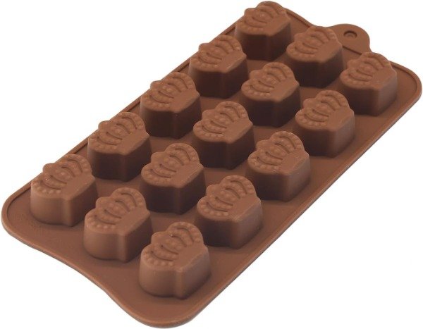 Producto - Molde Silicona Bombones Coronitas Reina MColor x15 Ideal P/ Velas Jabones