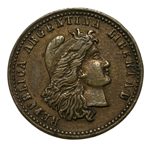 Producto - Token/Ficha Argentina-Estados Unidos  2 1/2 Dólares 1890 RARA CJ#7.2 A2-R1