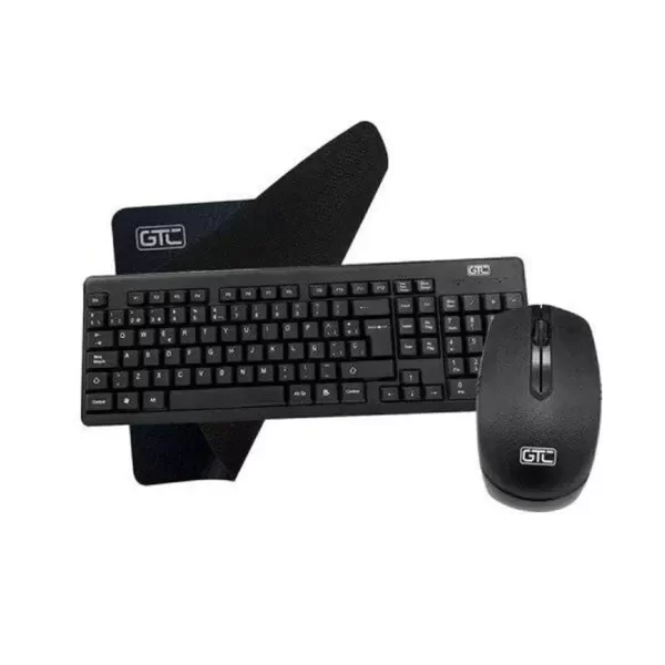 Producto - TECLADO + MOUSE + PAD INALAMBRICO GTC CBG-024