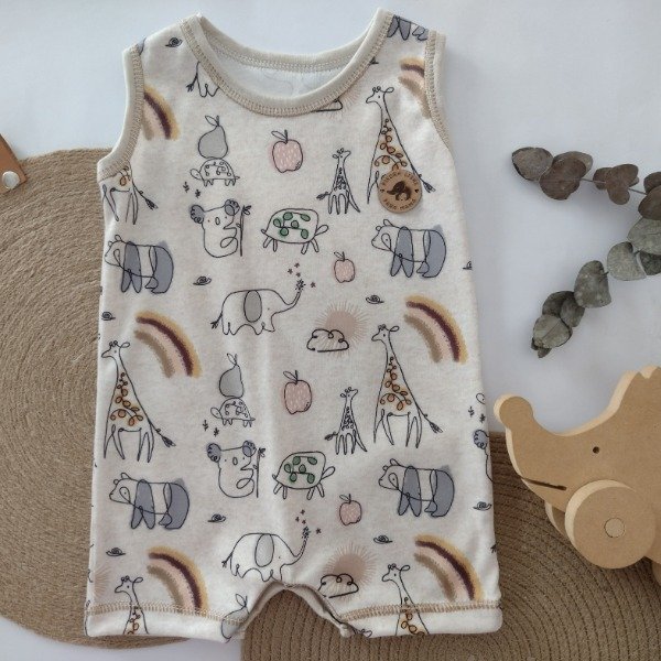 Producto - Enterito Pañalero: Bosque/Beige