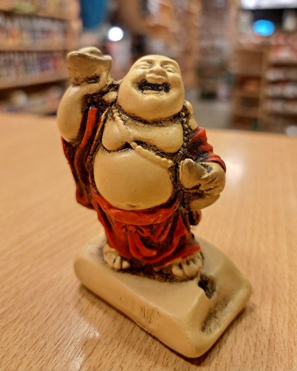 Producto - Portasahumerio Mini Buda Abundancia con lingote 7 cm