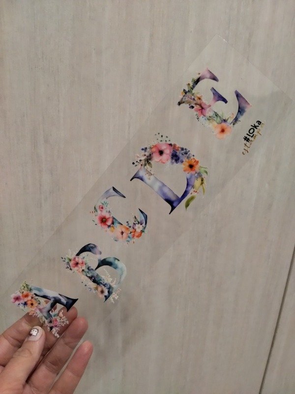 Producto - UV Tiras 8x28cm Iniciales #1