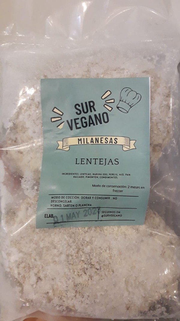 Producto - Milanesas de lentejas 4un