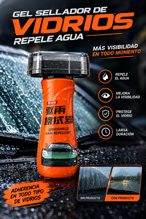Producto - GEL SELLADOR DE VIDRIOS REPELE AGUA - 2