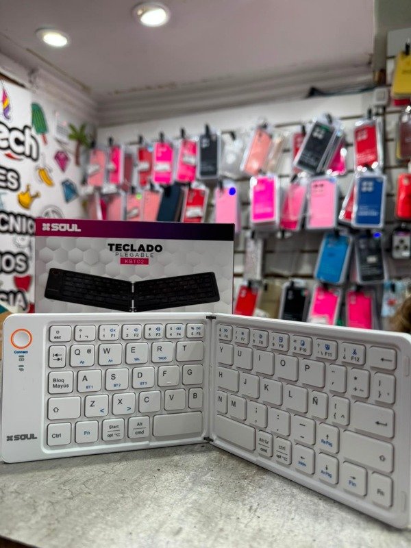 Producto - TECLADO PLEGABLE KBT02 BLANCO SOUL - 1