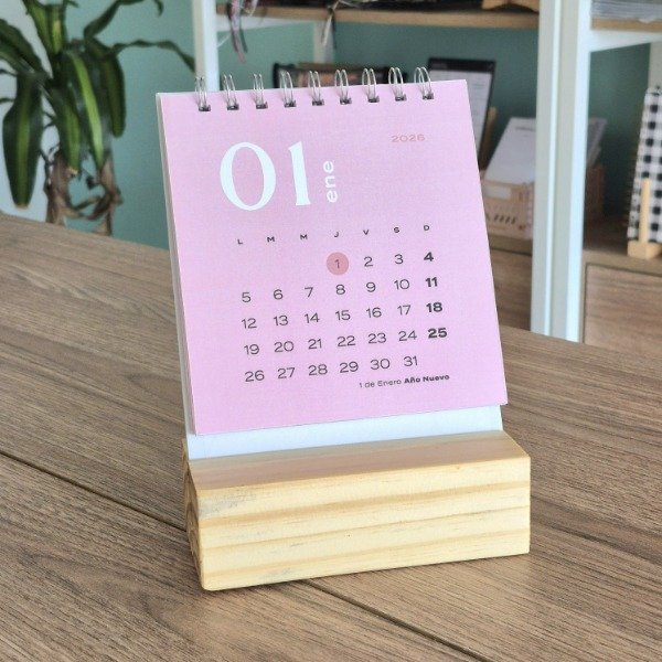 Producto - Calendario de Escritorio - Rosa