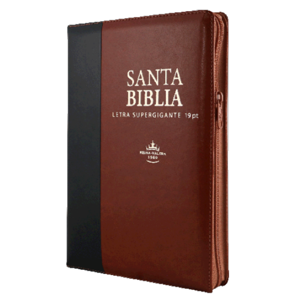 Producto - BIBLIA REINA VALERA 1960 LETRA 19 MARRON CANTO DORADO