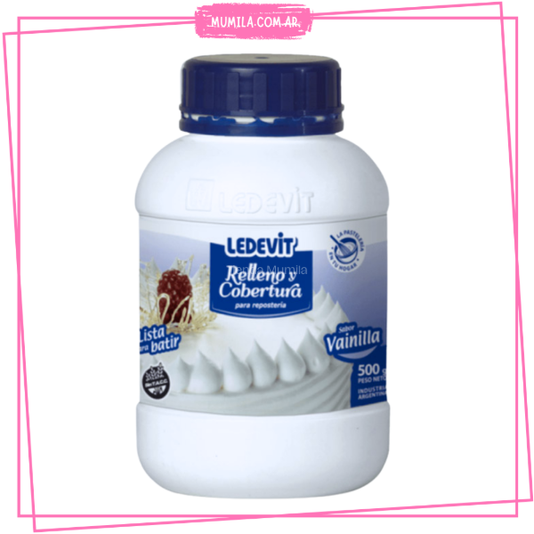 Producto - Crema Ledevit Vainilla 500Gr sin tacc