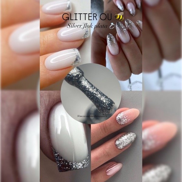 Producto - Esmalte semipermanente OU flok plata