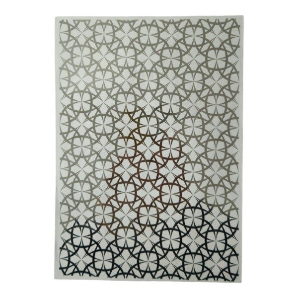 Producto - Fondo blanco con foil plateado 68