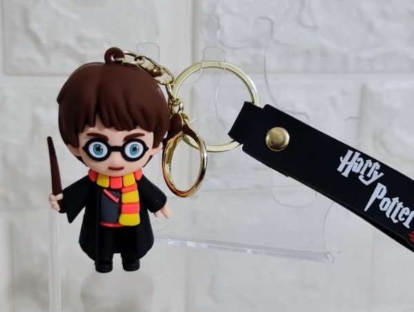 Producto - Llavero Harry Potter bufanda y varita Goma 3D