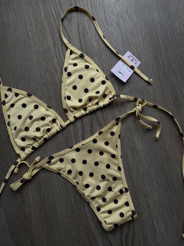 Producto - Bikini Polka Dot amarilla - 0