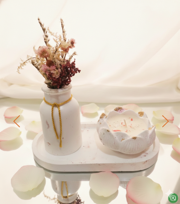 Producto - Combo bandeja oval flor de loto