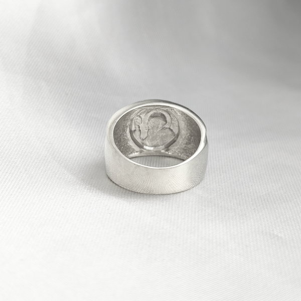 Producto - Anillo San Benito Plata y Oro Ancho - 3