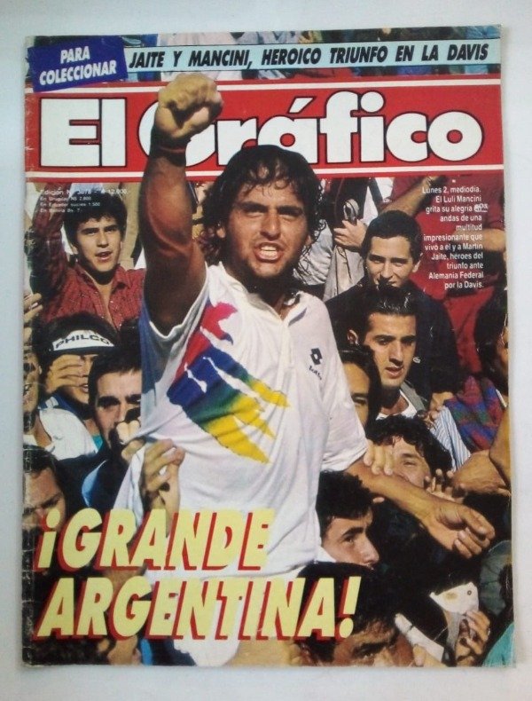 Producto - El Gráfico #3678 - Abril 1990 - Grande Argentina Copa Davis