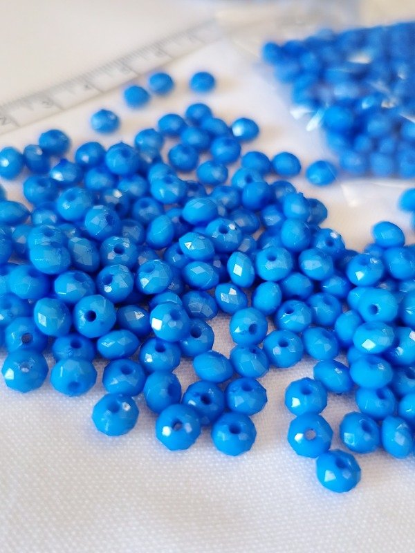 Producto - Donas fasetadas azul 6 mm