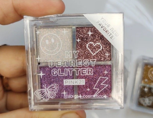 Producto - Sombra en Glitters x 4 rosa
