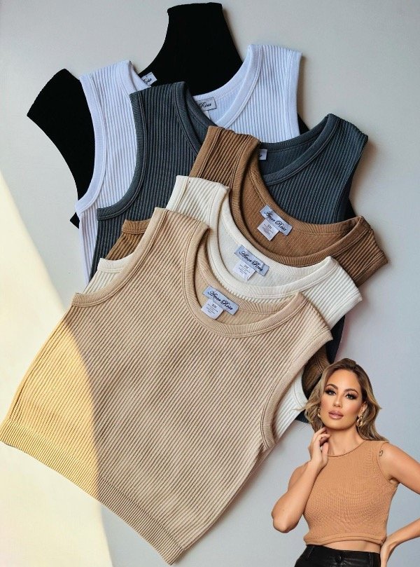 Producto - Musculosa Crop OLIVIA