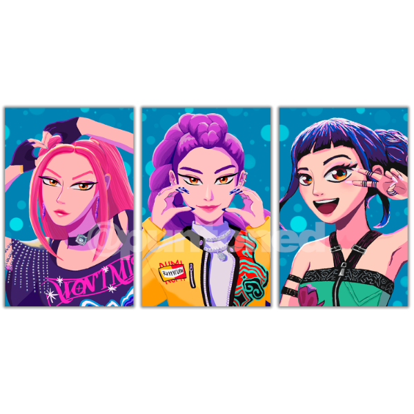 Producto - PHOTOCARDS / STICKERS HUNTRIX - K POP DEMON HUNTERS