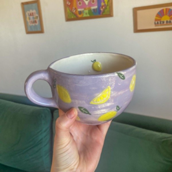 Producto - Tazón Limones lila