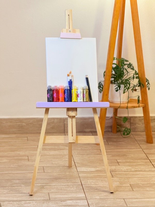 Producto - Atril con Bastidor + Acrilicos y pinceles de Regalo