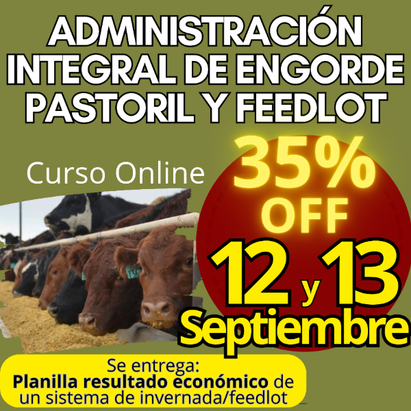 Producto - Curso Online: Administración Integral de Engorde Pastoril y Feedlot - 0