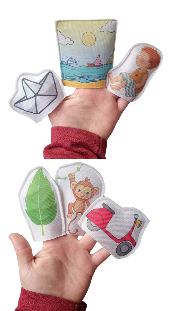 Producto - Títeres de dedo tela personalizados (foto ilustrativa)