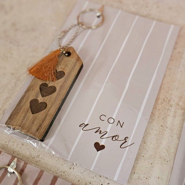 Producto - Llavero de madera Amistad