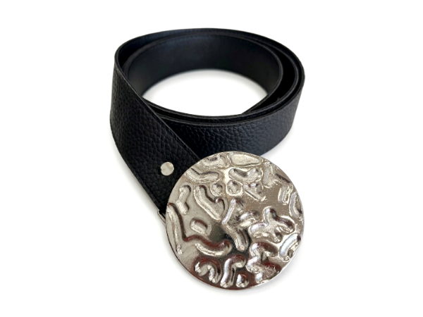 Producto - Cinto Chapon Plateado  #1  Negro
