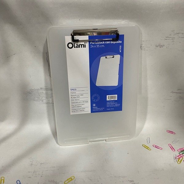 Producto - Portablock A4 con depósito hasta 120 hojas Olami