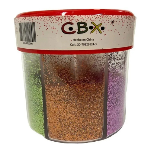 Producto - Brillantina gibre CBX 6 colores