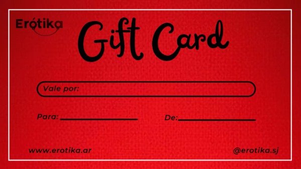 Producto - Tarjeta de Regalo - Gift Card