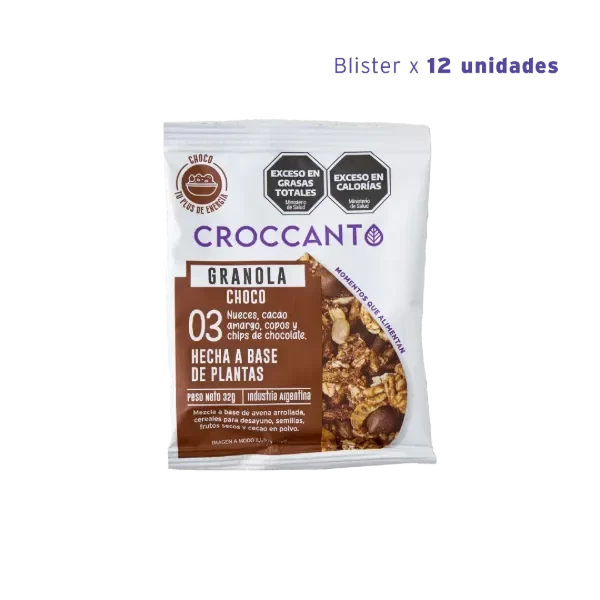 Producto - MINI GRANOLA CHOCOLATE 32GR - CROCCANTO