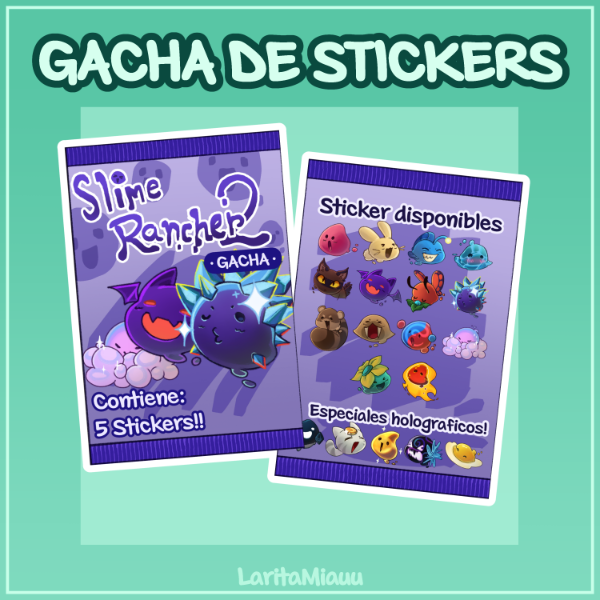 Producto - Gacha de Stickers Slime Rancher2
