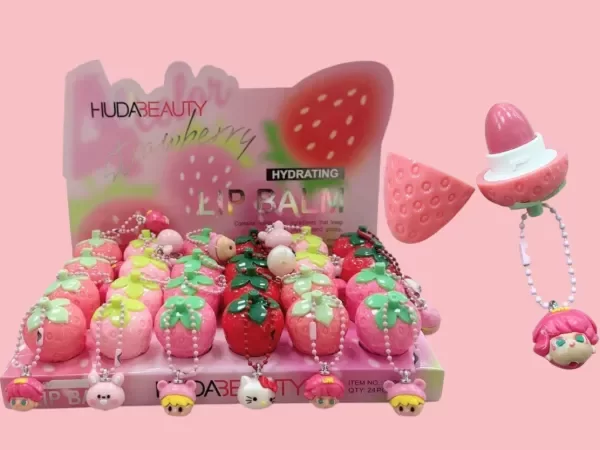 Producto - LIP BALM FRUTILLA CON LLAVERO