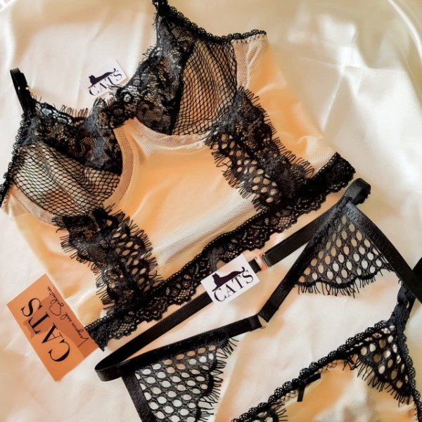 Set Triple X CATS LINGERIE