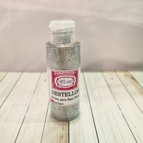 Producto - Destellos /brillos para base textil  - Plateado