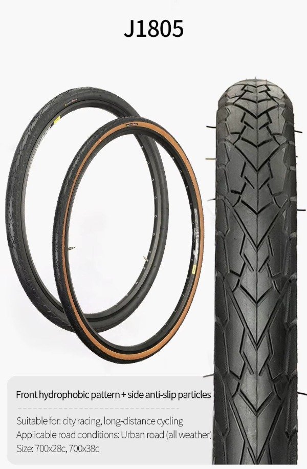 Producto - Cubierta Gravel Plegable Jiluer J1805 700x38c Kevlar 60TPI - 3
