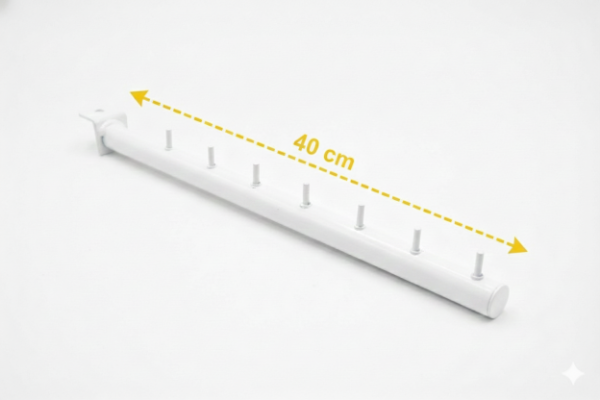 Producto - Perchero Inclinado 40 cm para panel ranurado