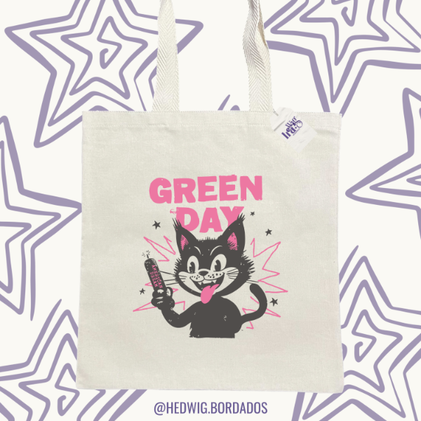 Producto - TOTE BAG Gato Dinamita GREEN DAY - DTF