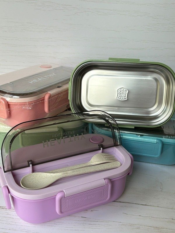Producto - Lunchera de acero inoxidable healty