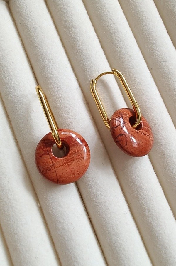 Producto - AROS STONE JASPE ROJO