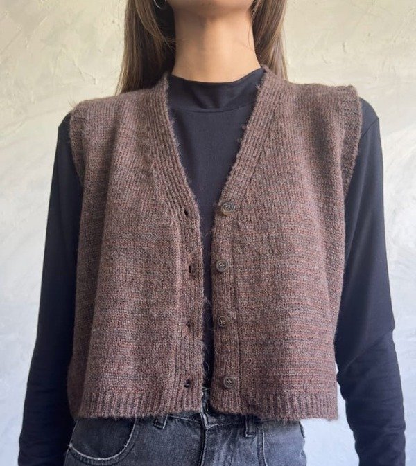 Producto - Chaleco Crop Tejido