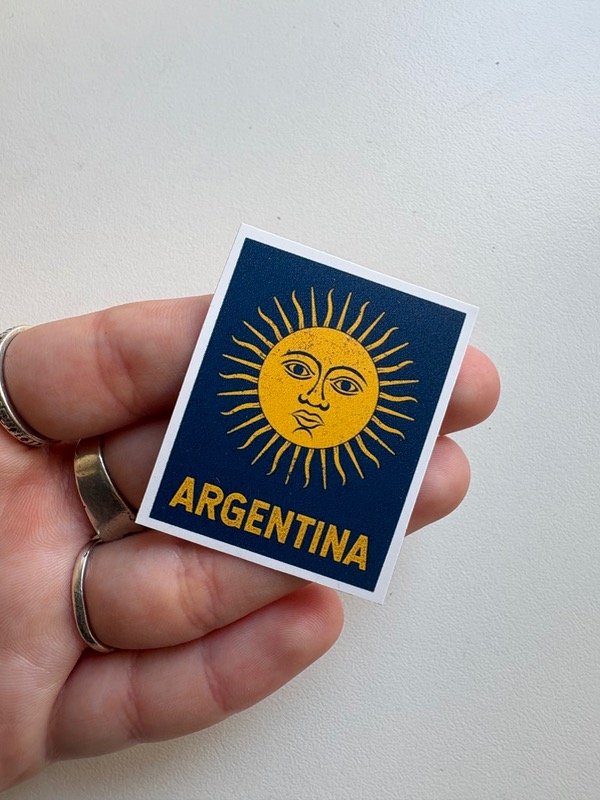 Producto - Sticker argentina azul