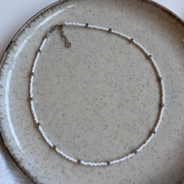 Producto - Choker Cubes - blanco