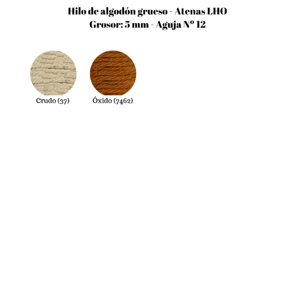 Producto - Hilo de algodón grueso "Atenas" LHO -  Madejas de 150 gr - 1