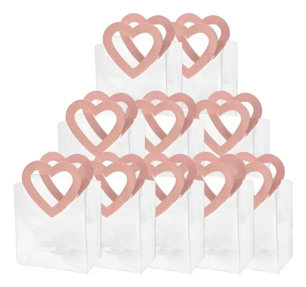 Producto - BOLSAS DE PVC CON AGARRADERA CUERINA - CORAZON GRANDE