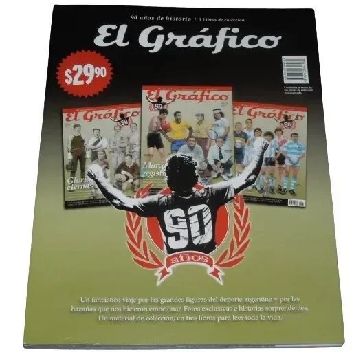 Producto - Fallado!!! El Grafico 90 Años De Historia 3 Libros De Coleccion (de saldo)