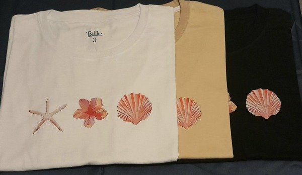 Producto - Remera estampada caracoles - 2